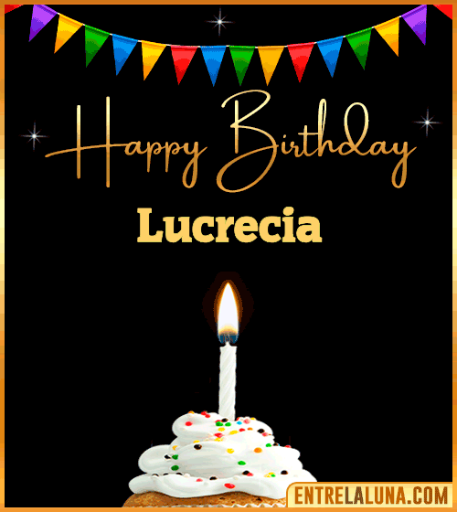 GiF Happy Birthday Lucrecia